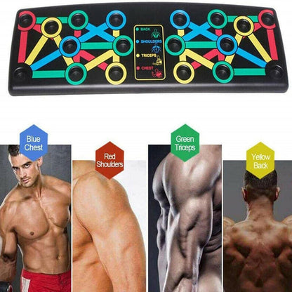 14-in-1 Foldable Push Up Board – Portable Home Workout Fitness Equipment for Chest, Arms & Core Strength Training Free shipping