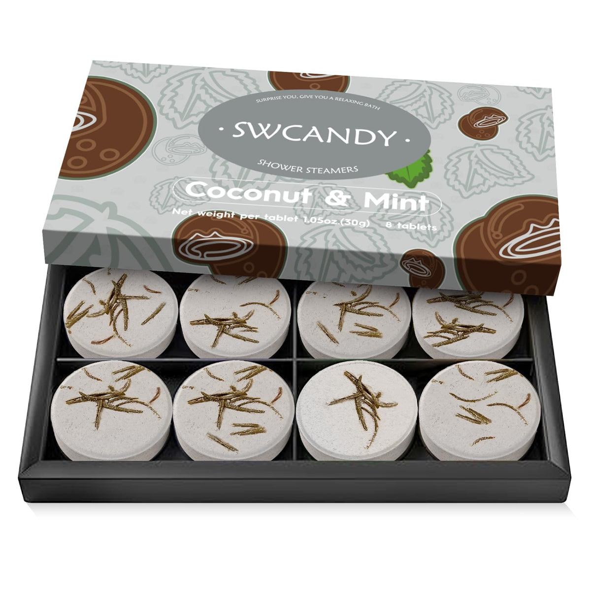 SWCANDY Shower Steamers Aromatherapy 8 Pcs Shower Home Spa