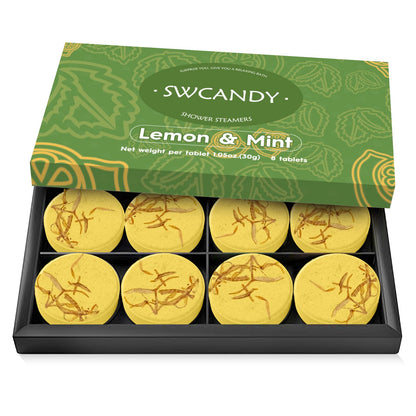SWCANDY Shower Steamers Aromatherapy 8 Pcs Shower Home Spa