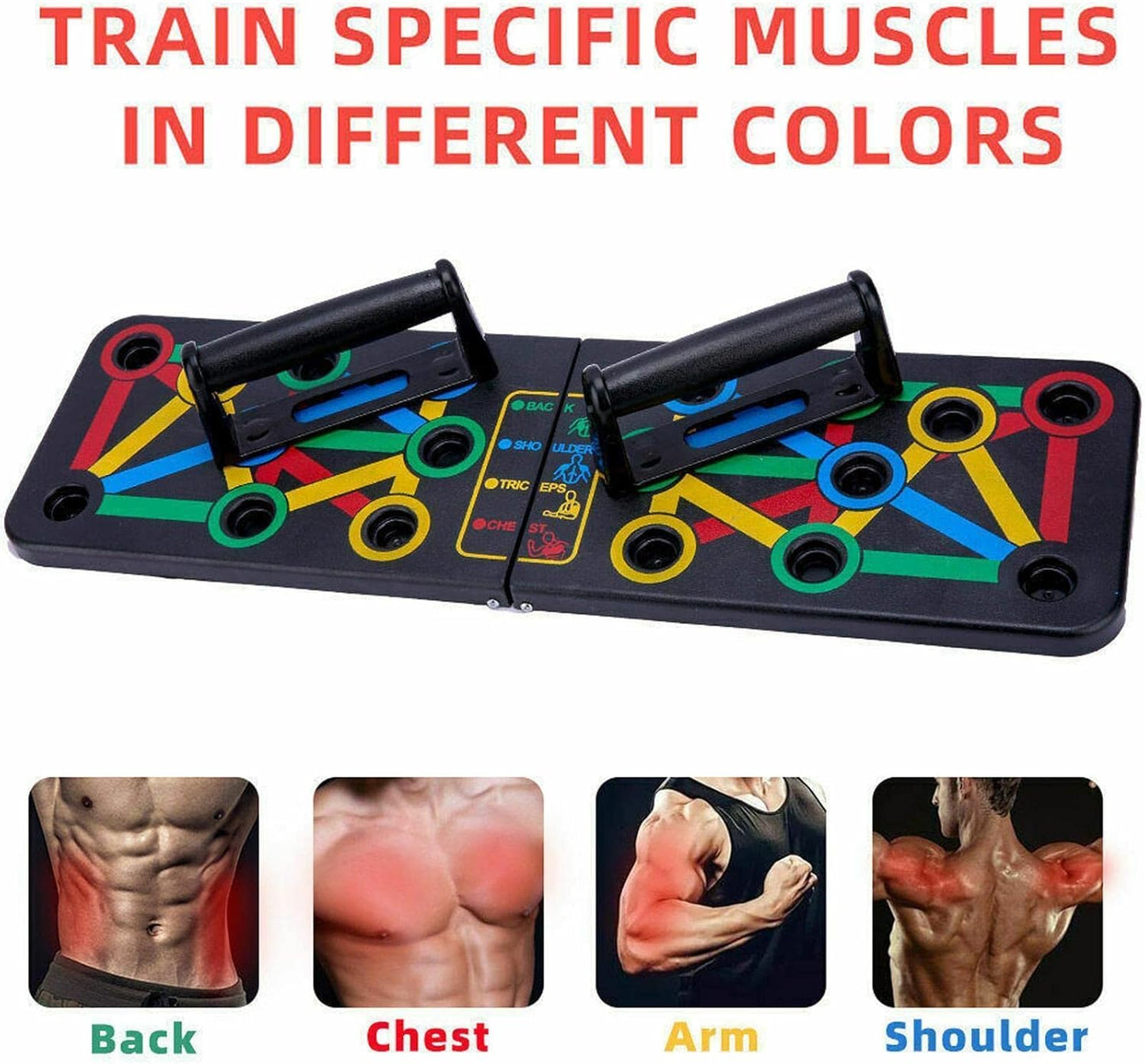 14-in-1 Foldable Push Up Board – Portable Home Workout Fitness Equipment for Chest, Arms & Core Strength Training Free shipping
