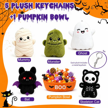 Rosekeep Boo Basket Stuffers for Women, Spooky Stuffed Animals Set