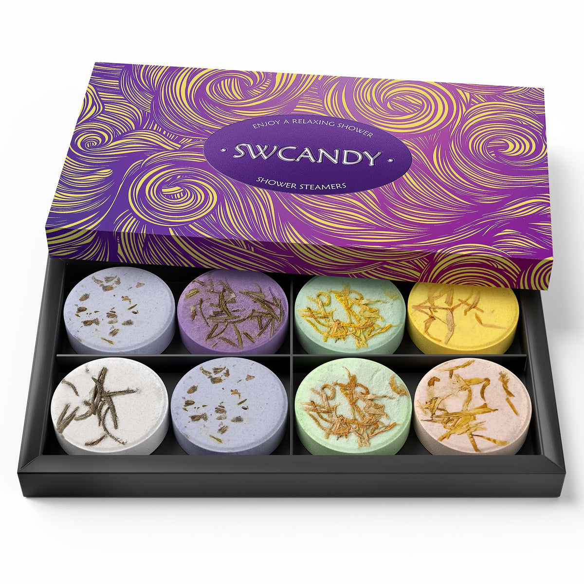 SWCANDY Shower Steamers Aromatherapy 8 Pcs Shower Home Spa