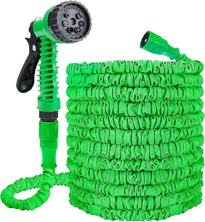 Expandable Garden Hose Pipe with 7-Mode Spray Gun – Flexible Retractable Magic Water Hose (25/50/100 ft) Leak-Proof Garden Hose Free Shipping