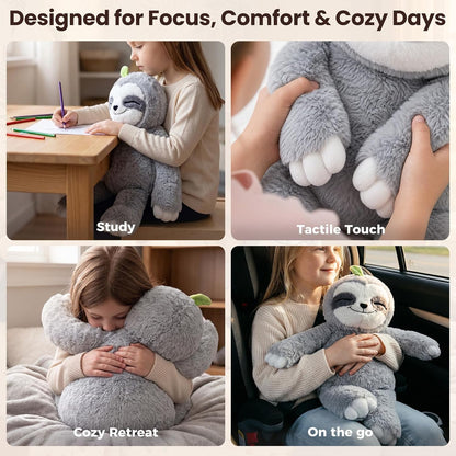 Mewaii Weighted Sloth Plush Toy, 20 Inch 4 lb Heatable and Coolable Stuffed Animal