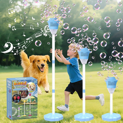 Outdoor Bubble Machine with Lights and Music for Kids and Adults