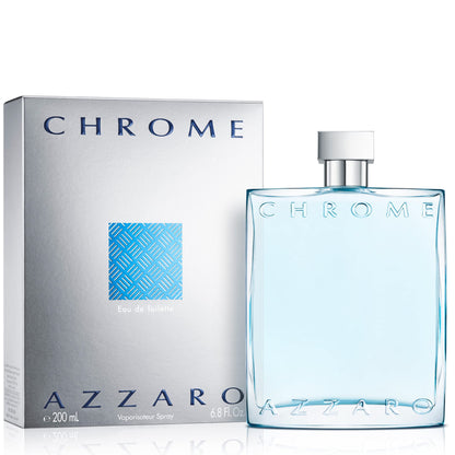 Azzaro Chrome Eau de Toilette for Men – Fresh Citrus Aquatic Woody Cologne