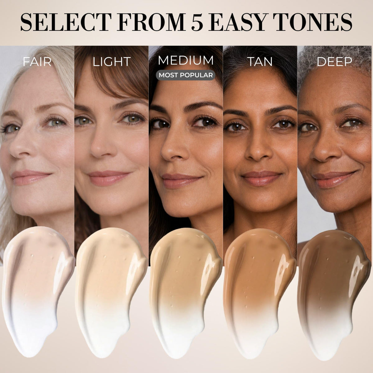 LUMINESS Liquid Mirage Color Changing Foundation for Mature Skin, Skincare-Infused Makeup with Hyaluronic Acid & Vitamin E, Hydrating Liquid Foundation & Concealer Hybrid, Hypoallergenic