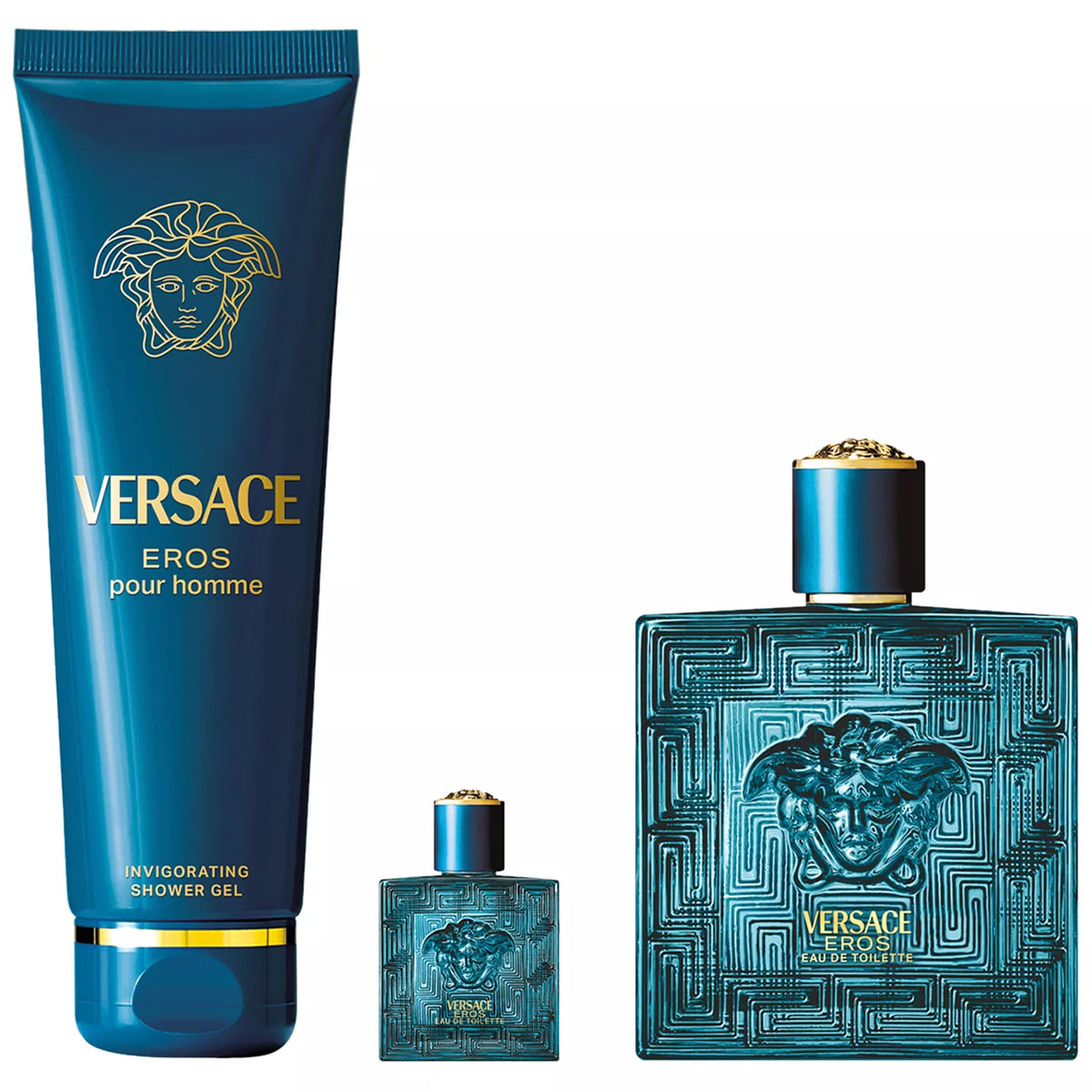 Versace Eros Eau de Toilette Spray for Men, 3.4 Fl Oz, 3.4 Fl Oz(Pack of 1)