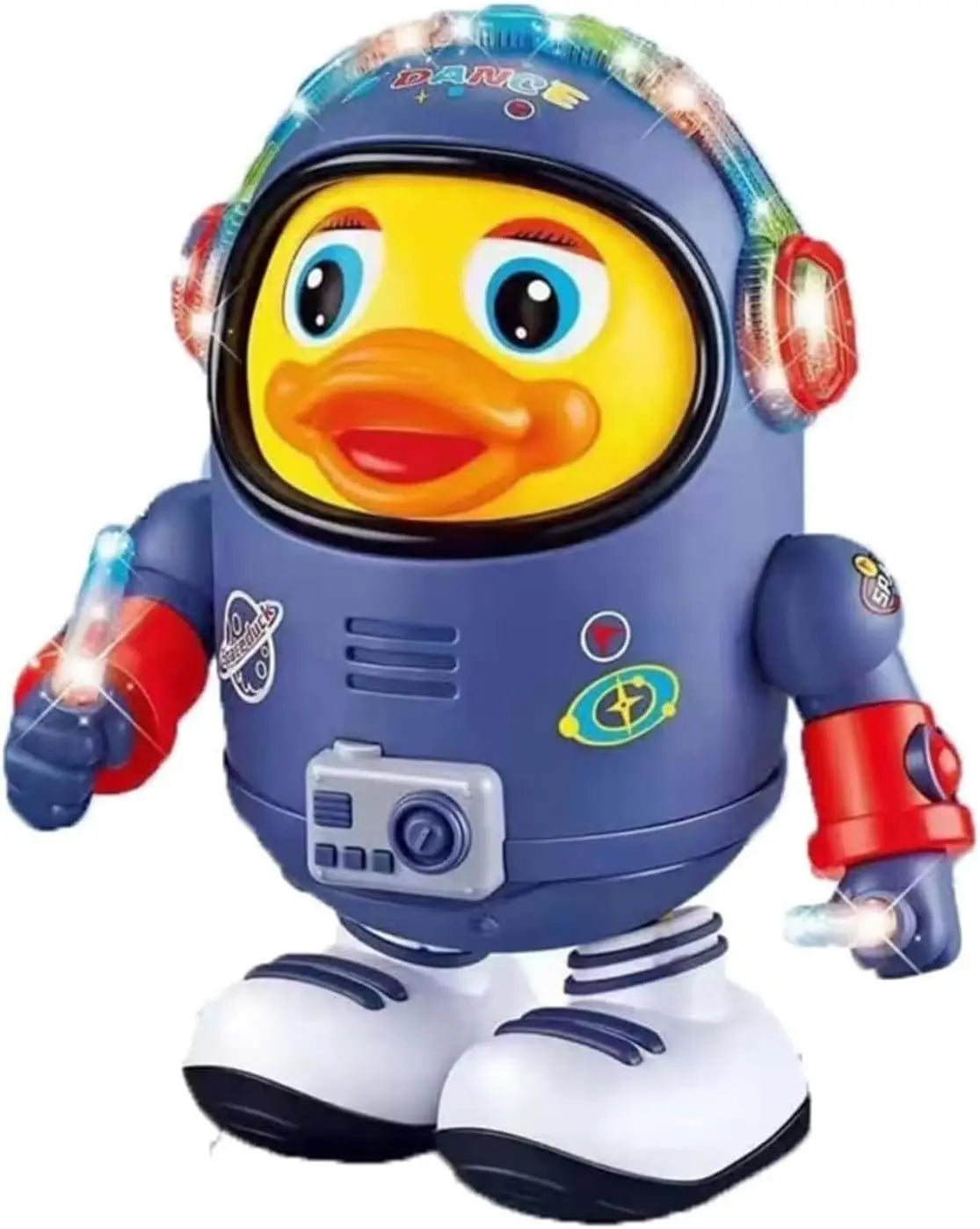 Dancing Astronaut Duck Toy with Music and LED Lights – Walking Toy for Toddlers