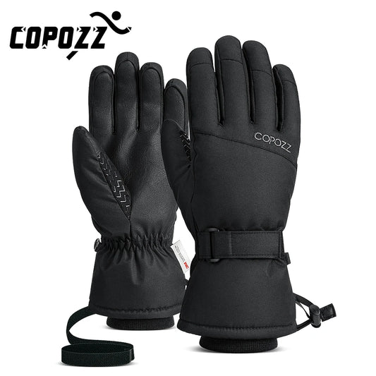 Men’s & Women’s Waterproof Ski Gloves, Warm Windproof Winter Snow Gloves