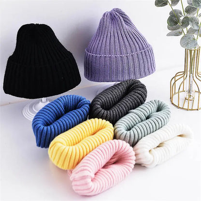 Baby Ribbed Knitted Beanie Hat for Boys & Girls, 6 Months–4 Years