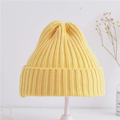 Baby Ribbed Knitted Beanie Hat for Boys & Girls, 6 Months–4 Years