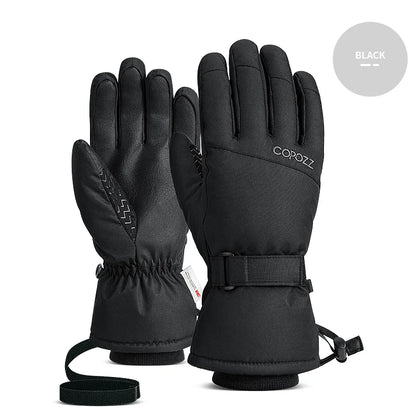 Men’s & Women’s Waterproof Ski Gloves, Warm Windproof Winter Snow Gloves