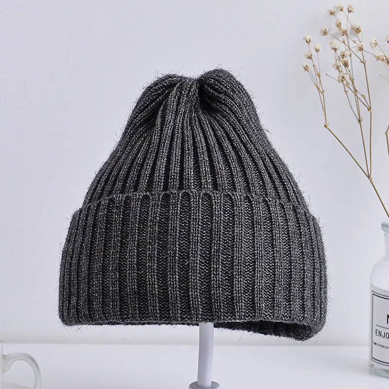 Baby Ribbed Knitted Beanie Hat for Boys & Girls, 6 Months–4 Years