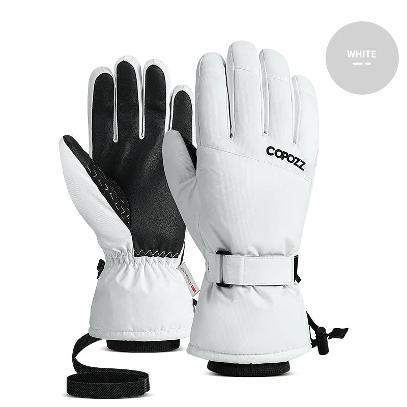 Men’s & Women’s Waterproof Ski Gloves, Warm Windproof Winter Snow Gloves