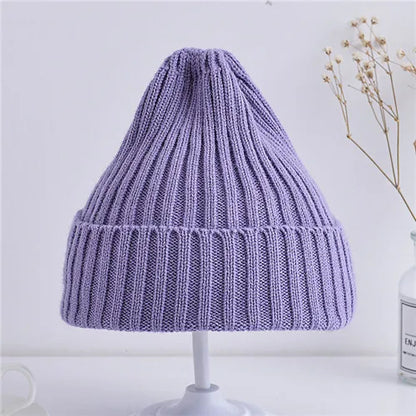Baby Ribbed Knitted Beanie Hat for Boys & Girls, 6 Months–4 Years