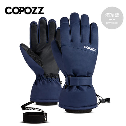 Men’s & Women’s Waterproof Ski Gloves, Warm Windproof Winter Snow Gloves