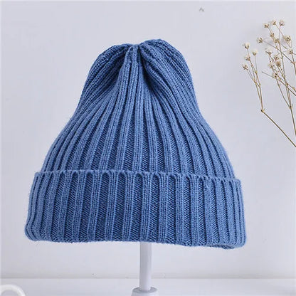 Baby Ribbed Knitted Beanie Hat for Boys & Girls, 6 Months–4 Years