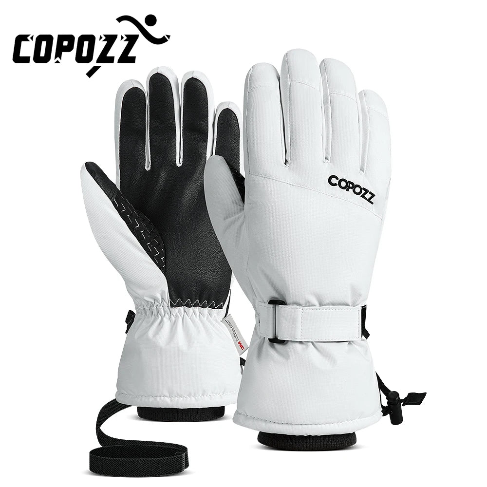 Men’s & Women’s Waterproof Ski Gloves, Warm Windproof Winter Snow Gloves