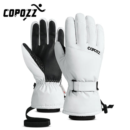 Men’s & Women’s Waterproof Ski Gloves, Warm Windproof Winter Snow Gloves