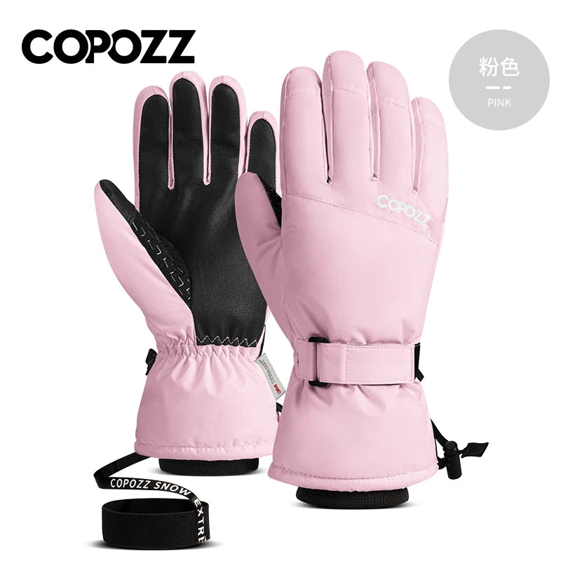 Men’s & Women’s Waterproof Ski Gloves, Warm Windproof Winter Snow Gloves