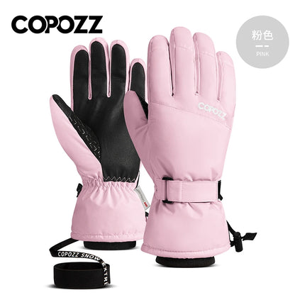 Men’s & Women’s Waterproof Ski Gloves, Warm Windproof Winter Snow Gloves