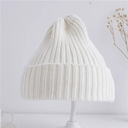 Baby Ribbed Knitted Beanie Hat for Boys & Girls, 6 Months–4 Years