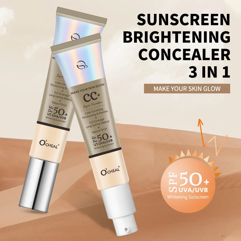 Ocheal 30g CC Cream Foundation SPF50+ – Waterproof & Long-Lasting Coverage