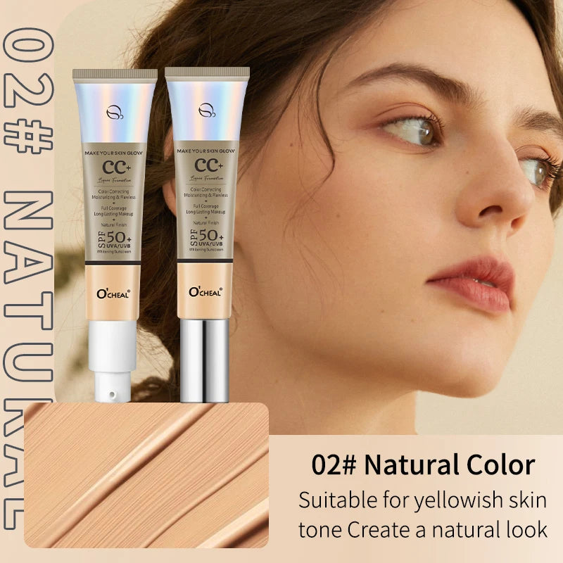 Ocheal 30g CC Cream Foundation SPF50+ – Waterproof & Long-Lasting Coverage