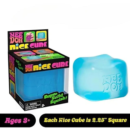 Schylling NeeDoh Nice Cube Sensory Toy – Soft Squishy Fidget Cube for Kids