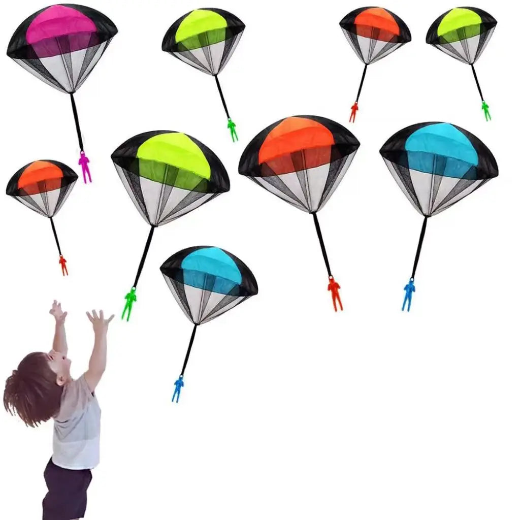 4-Piece Mini Parachute Toy Set – Hand-Throwing Outdoor Toys for Kids