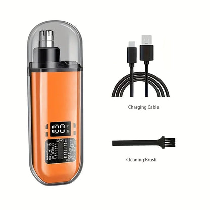 USB-C Rechargeable Nose & Ear Hair Trimmer for Men – Portable Grooming Trimmer