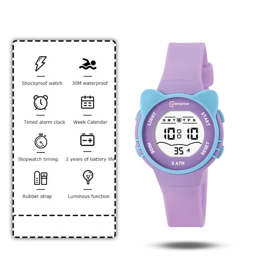 UTHAI C16 Kids Digital Watch – Waterproof Electronic Watch with Alarm for Girls and Boys