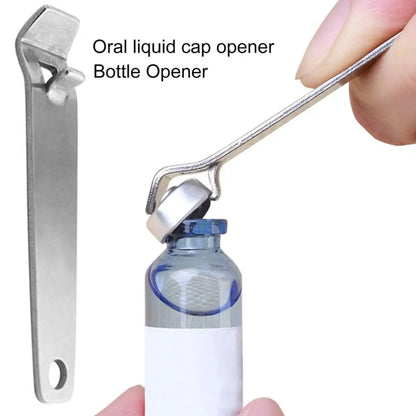Mini Stainless Steel Vial Opener – Bottle Decapper Tool for Medicine Vials and Bottles