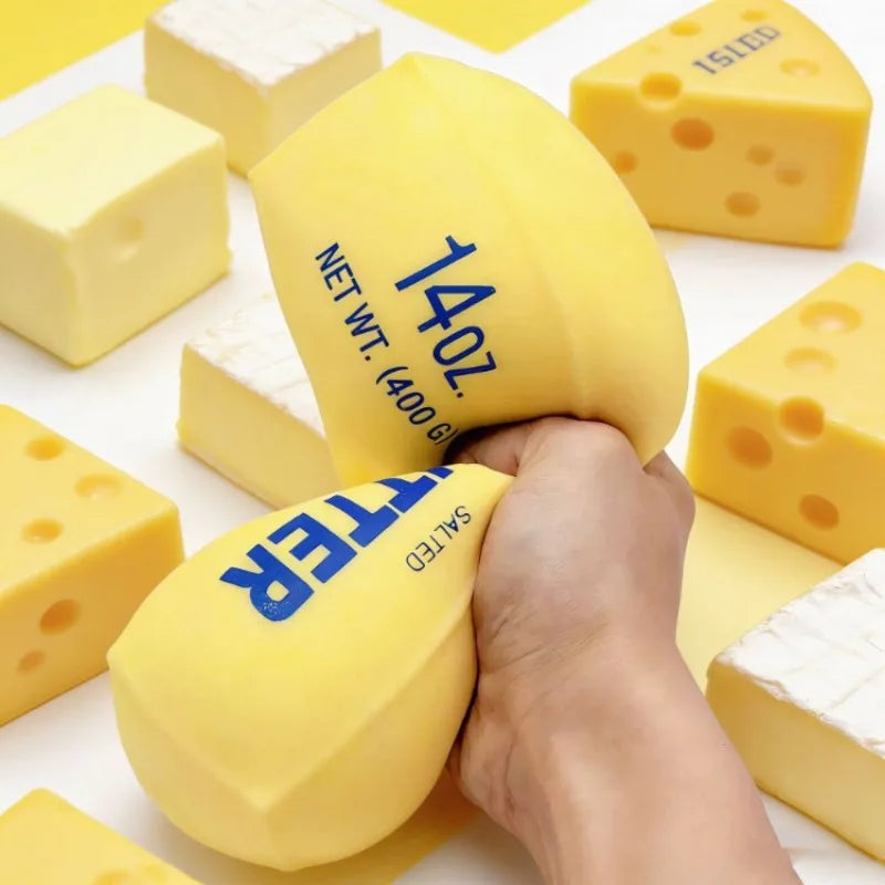 14oz/4oz Soft Squishy Butter Stick Plush Toy – Slow Rebound Squeeze Sensory Toy