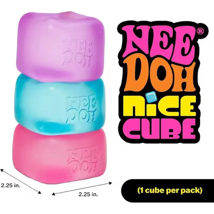 Schylling NeeDoh Nice Cube Sensory Toy – Soft Squishy Fidget Cube for Kids