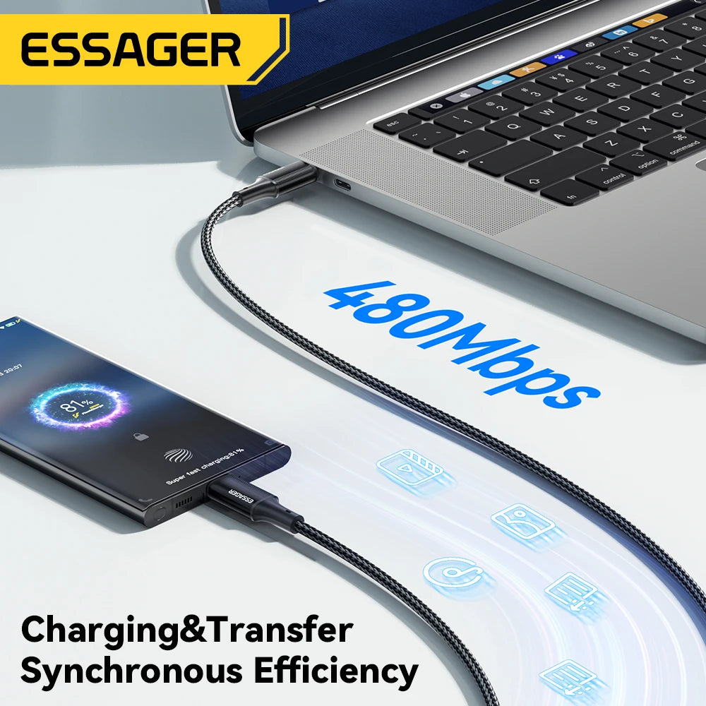 1m USB-C to USB-C Cable – 100W PD Fast Charging & Data Cable (5A)