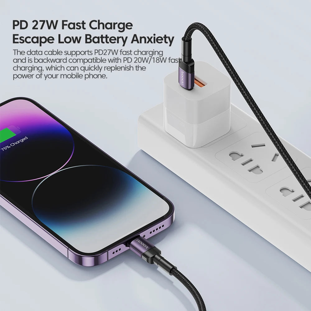USB-C to Lightning Cable – 27W PD Fast Charging & Data Cable for iPhone