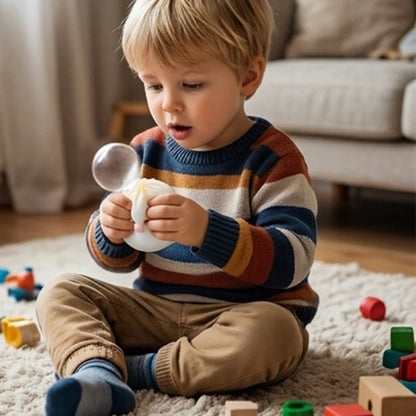 Dumpling Squeeze Bubble-Blowing Toy – Stretchy Squishy Fidget Sensory Toy