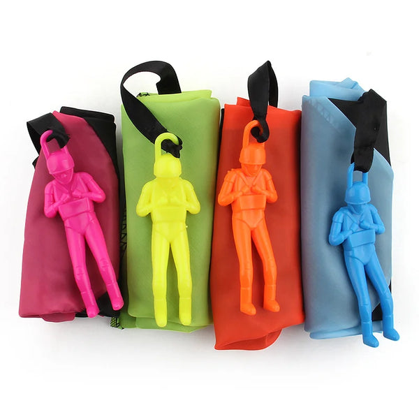 4-Piece Mini Parachute Toy Set – Hand-Throwing Outdoor Toys for Kids