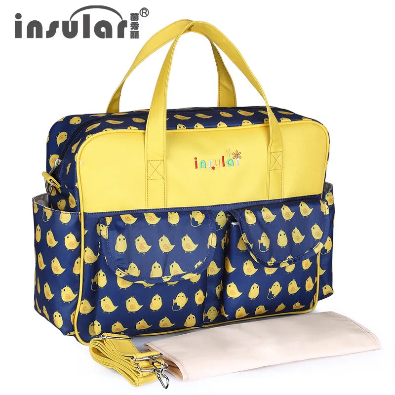 Waterproof Diaper Bag for Baby – Large Capacity Multifunctional Travel and Stroller Bag