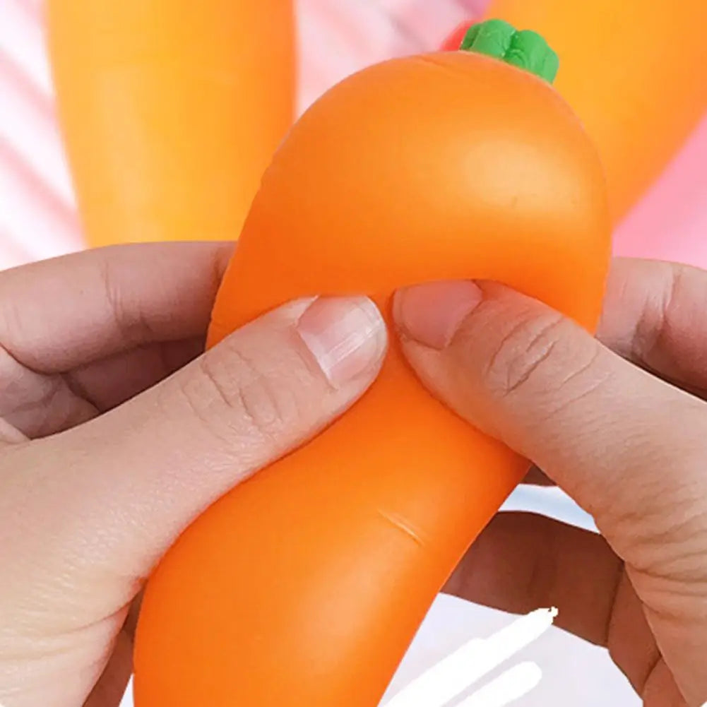 Carrot Squishy Toy – Slow Rising Soft Vegetable Squeeze Sensory Fidget Toy