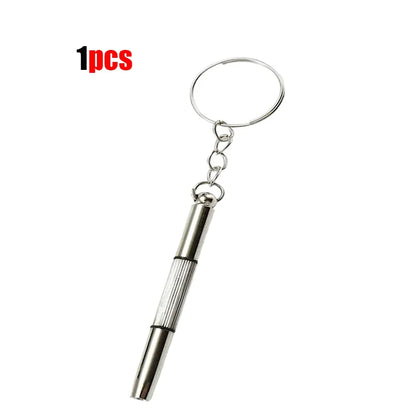 3-in-1 Mini Eyeglass Screwdriver – Keychain Repair Tool for Glasses, Sunglasses & Watches
