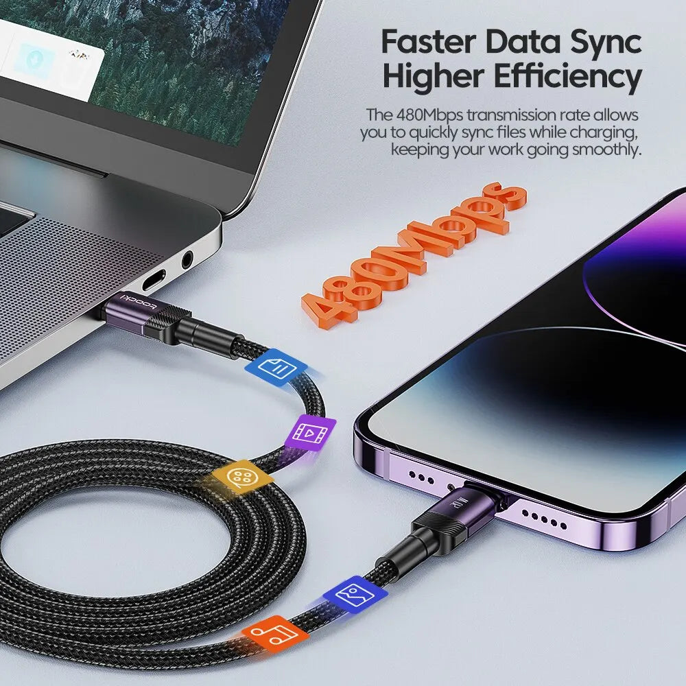 USB-C to Lightning Cable – 27W PD Fast Charging & Data Cable for iPhone