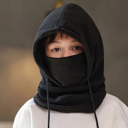 Kids Winter Fleece Balaclava Hat – Warm Windproof Hooded Beanie for Boys and Girls