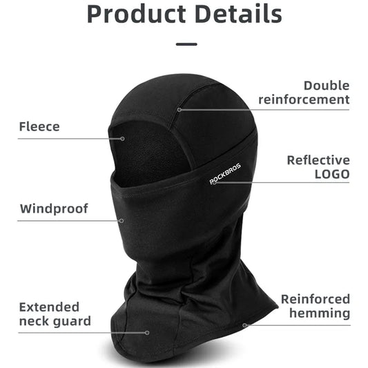ROCKBROS Winter Balaclava Face Mask – Warm Windproof
