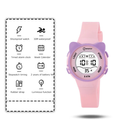 UTHAI C16 Kids Digital Watch – Waterproof Electronic Watch with Alarm for Girls and Boys