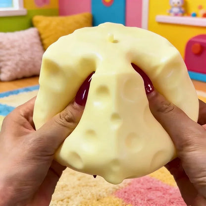 5cm Cheese Squishy Squeeze Toy – Slow Rebound Shapeable Sensory Fidget Toy