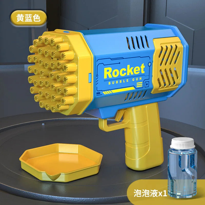 Lightweight Portable Bubble Blower with Detachable Liquid Bottle for Kids
