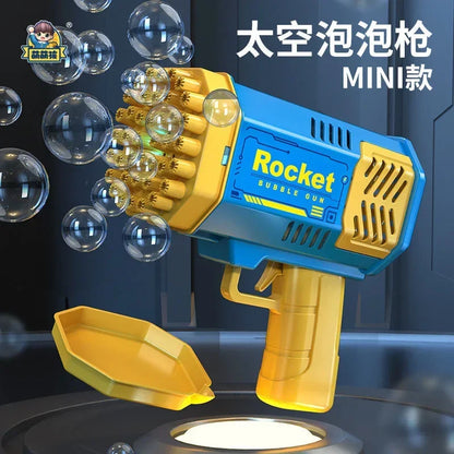 Lightweight Portable Bubble Blower with Detachable Liquid Bottle for Kids